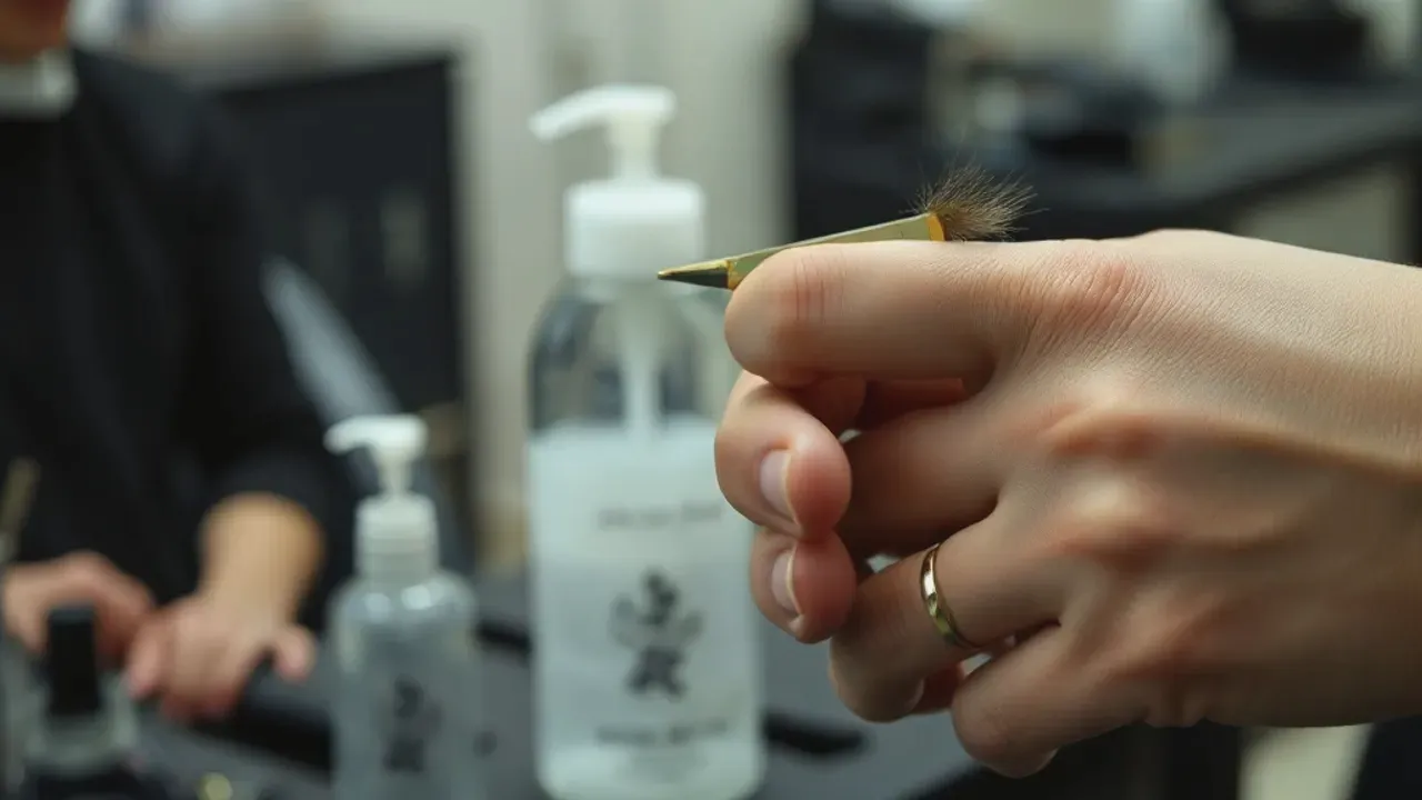 Equipment used for Bolton hairdressing, photographed close up
